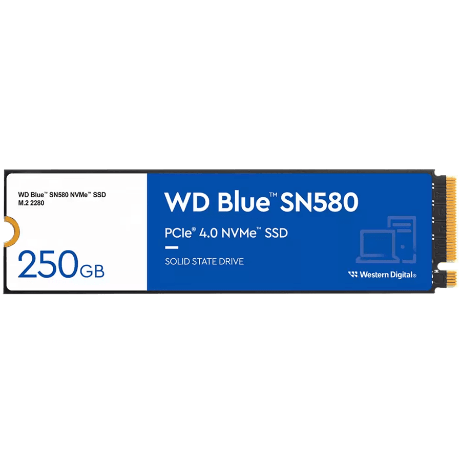 WD Blue SN580 NVMe SSD 250GB M.2 PCIe Gen4 "WDS250G3B0E"