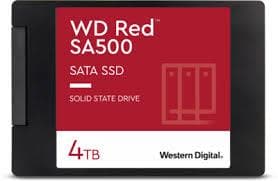 SSD NAS WD Red SA500 4TB SATA, 2.5", 7mm, Read/Write: 560/520 MBps, IOPS 87K/83K, TBW: 2500 "WDS400T2R0A"