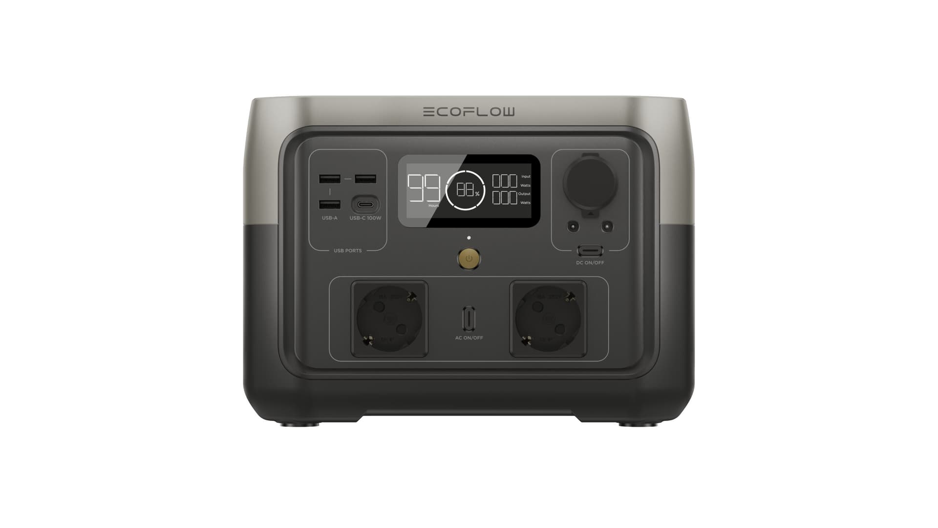 Powerstation River 2 Max, 512Wh, 500W, USB A, USB C, Schuko, Negru "ZMR610-B-EU"