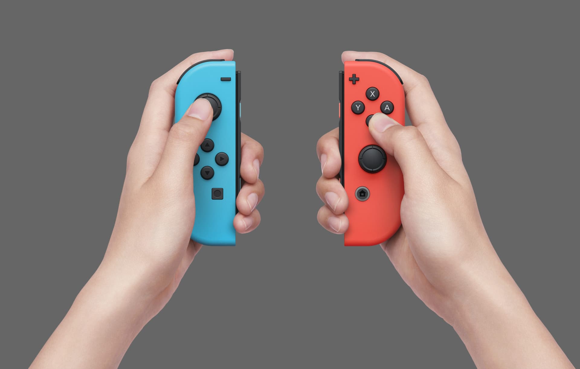 Consola NINTENDO Switch OLED - Neon Red/Neon Blue 166162 46501103 — miniatură