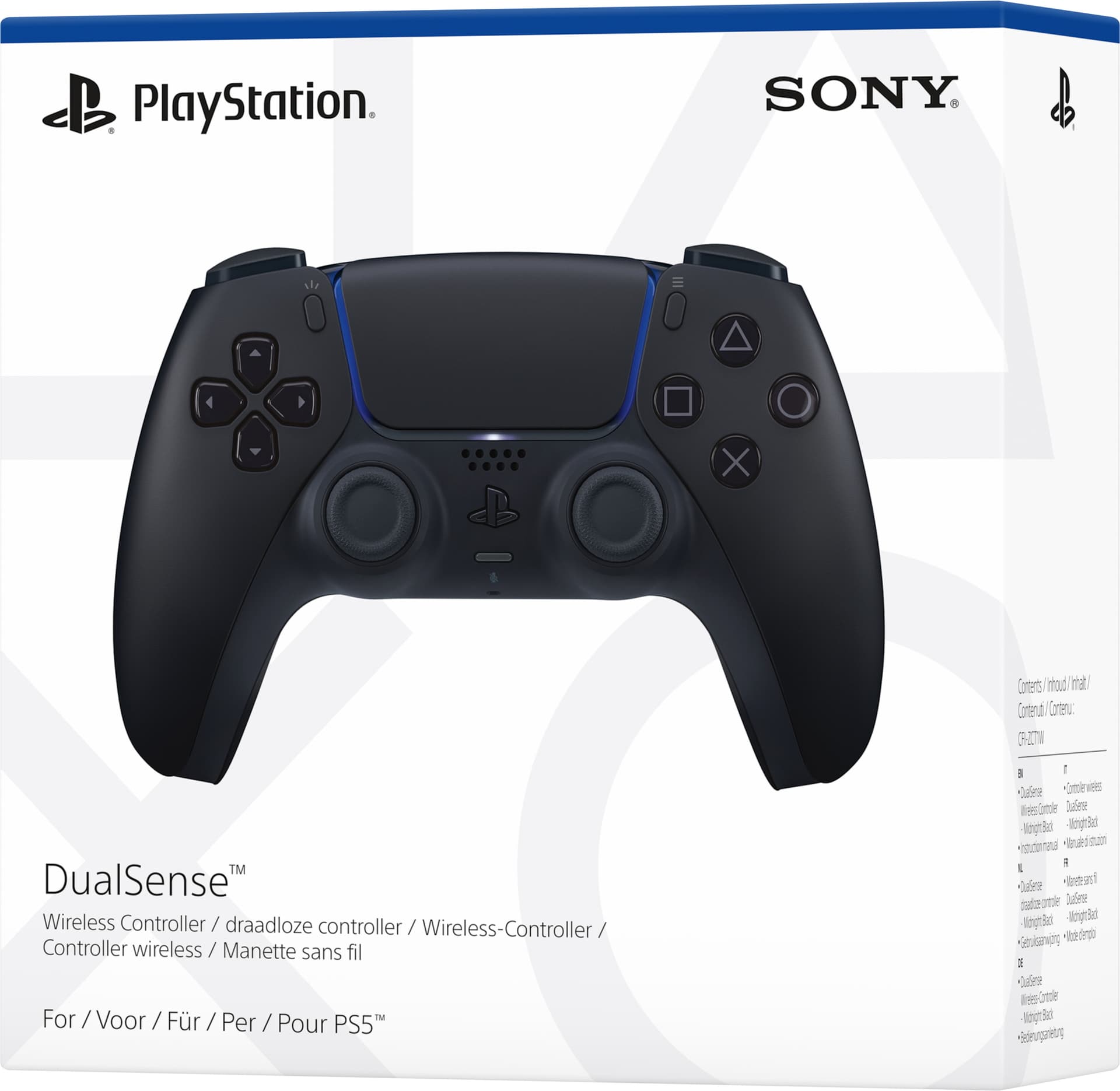 Sony PS5 Dual Sense Controller Midnight Black 46501170 "166736" — miniatură