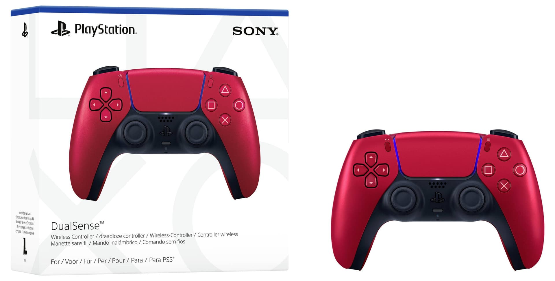 Sony PS5 DualSense Controller Volcanic Red "170917" 46501583 — miniatură