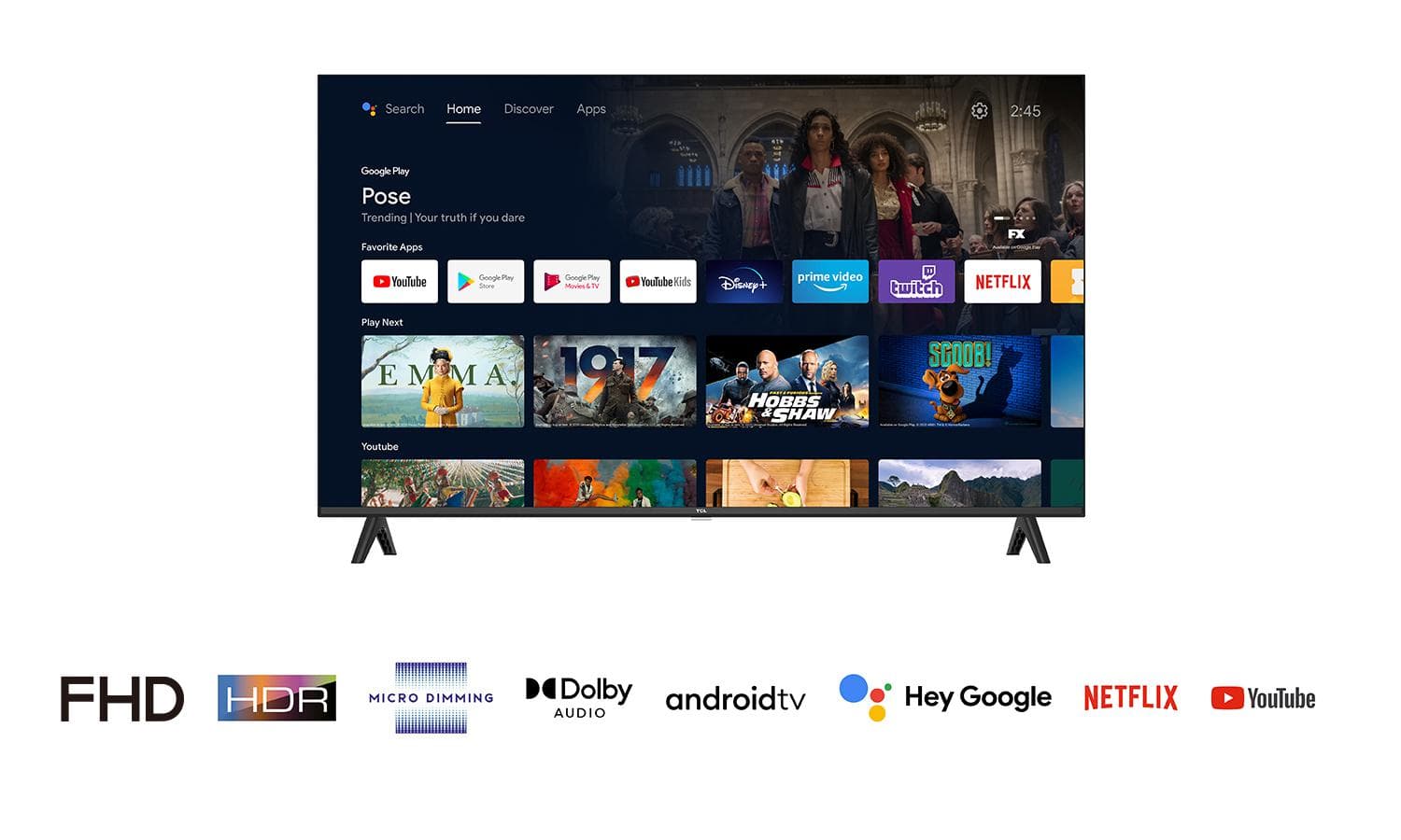 LED TV FHD 43(110cm) TCL 43S5400A "43S5400A" — miniatură