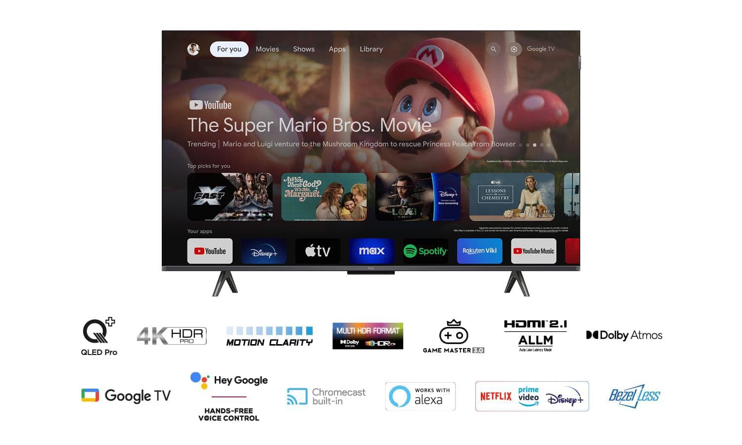 Qled TV 4K 43(109cm) TCL 43T7B (Model "43T7B" — miniatură