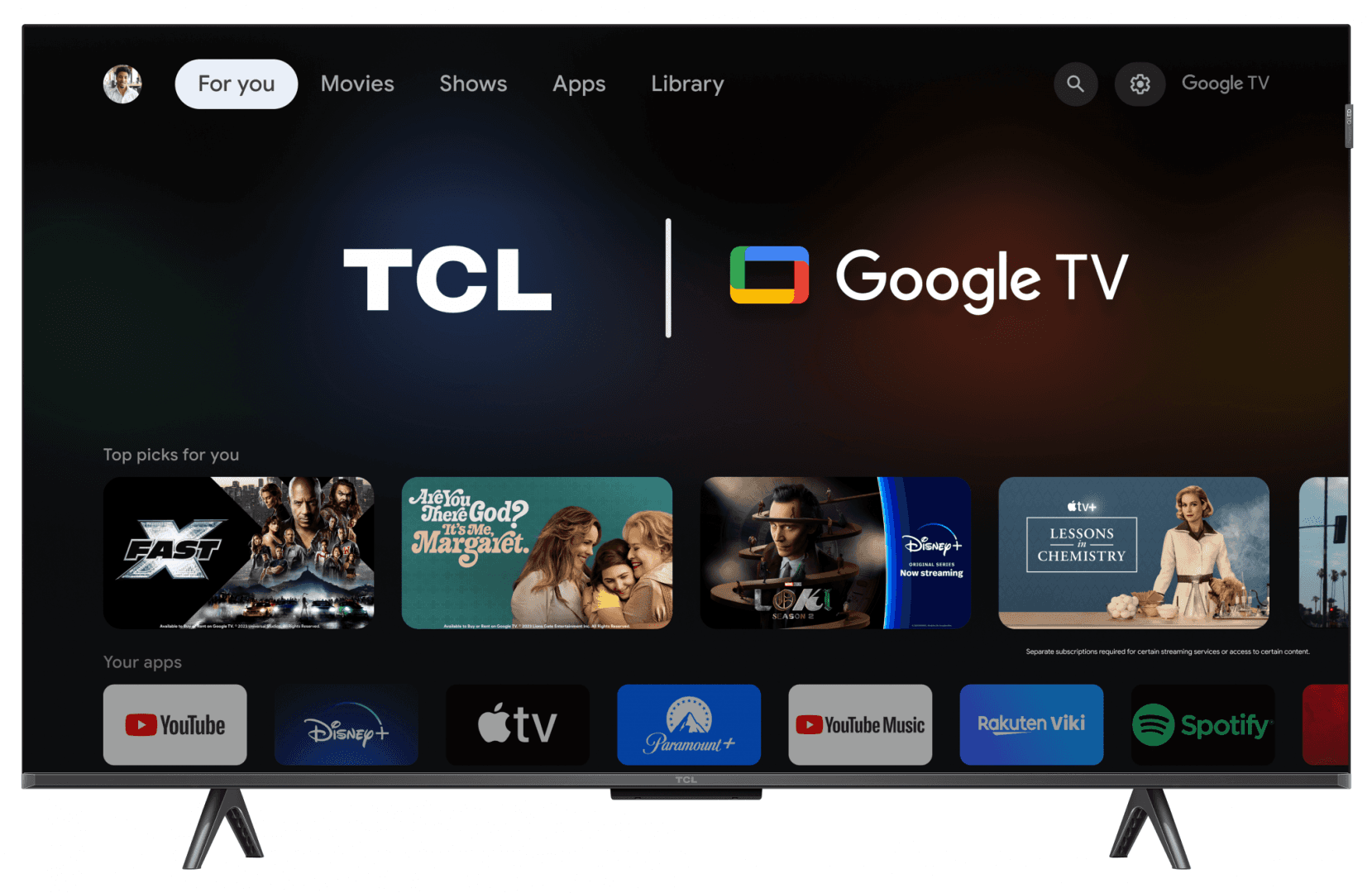 Qled TV 4K 43(109cm) TCL 43T7B (Model "43T7B" — miniatură