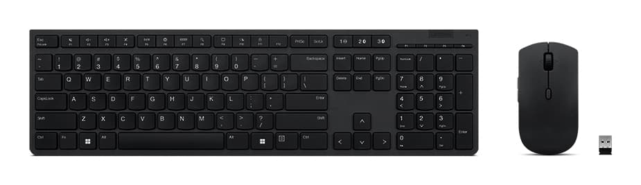 Lenovo Professional Wireless Rechargeable Combo Keyboard and Mouse "4X31K03968"