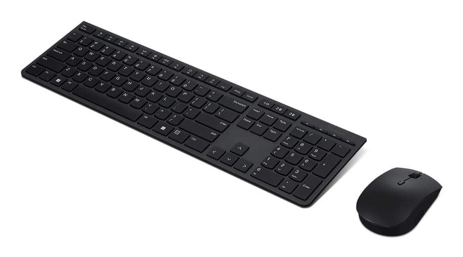 Lenovo Professional Wireless Rechargeable Combo Keyboard and Mouse "4X31K03968" — miniatură