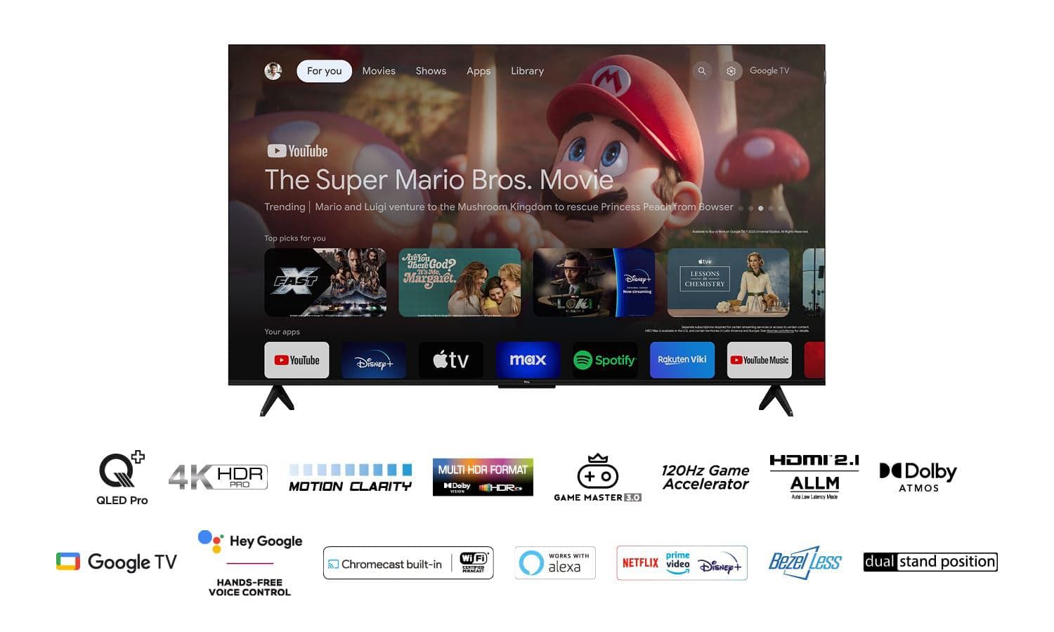 Qled TV 4K 65(165cm) TCL 65T7B (Model "65T7B" — miniatură