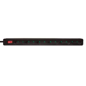 PRELUNGITOR LOGILINK, Euro skt x 6, conectare prin Schuko (T), cablu 1.5 m, 7.5 A, protectie contact accidental, on / off, negru, "LPS232B"