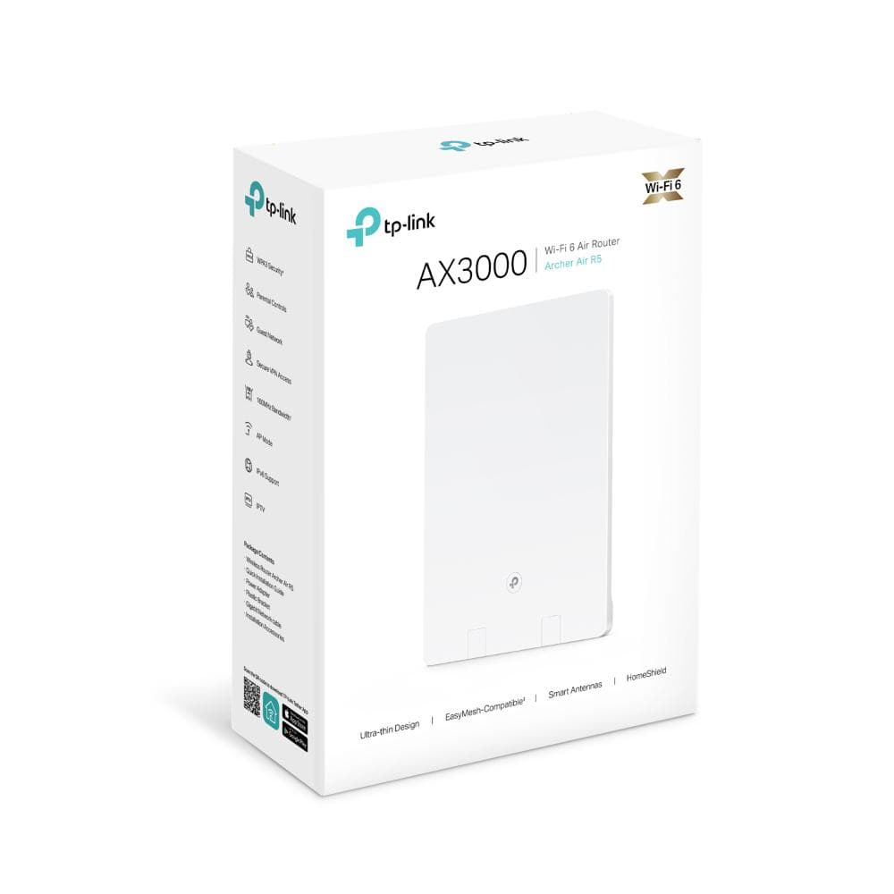 ROUTER TP-LINK wireless AX3000 Mbps,1 x WAN Gigabit, 1 LAN Gigabit, 2.4 Ghz/5 Ghz dual band, 4 antene interne, WI-FI 6 "Archer Air R5"
