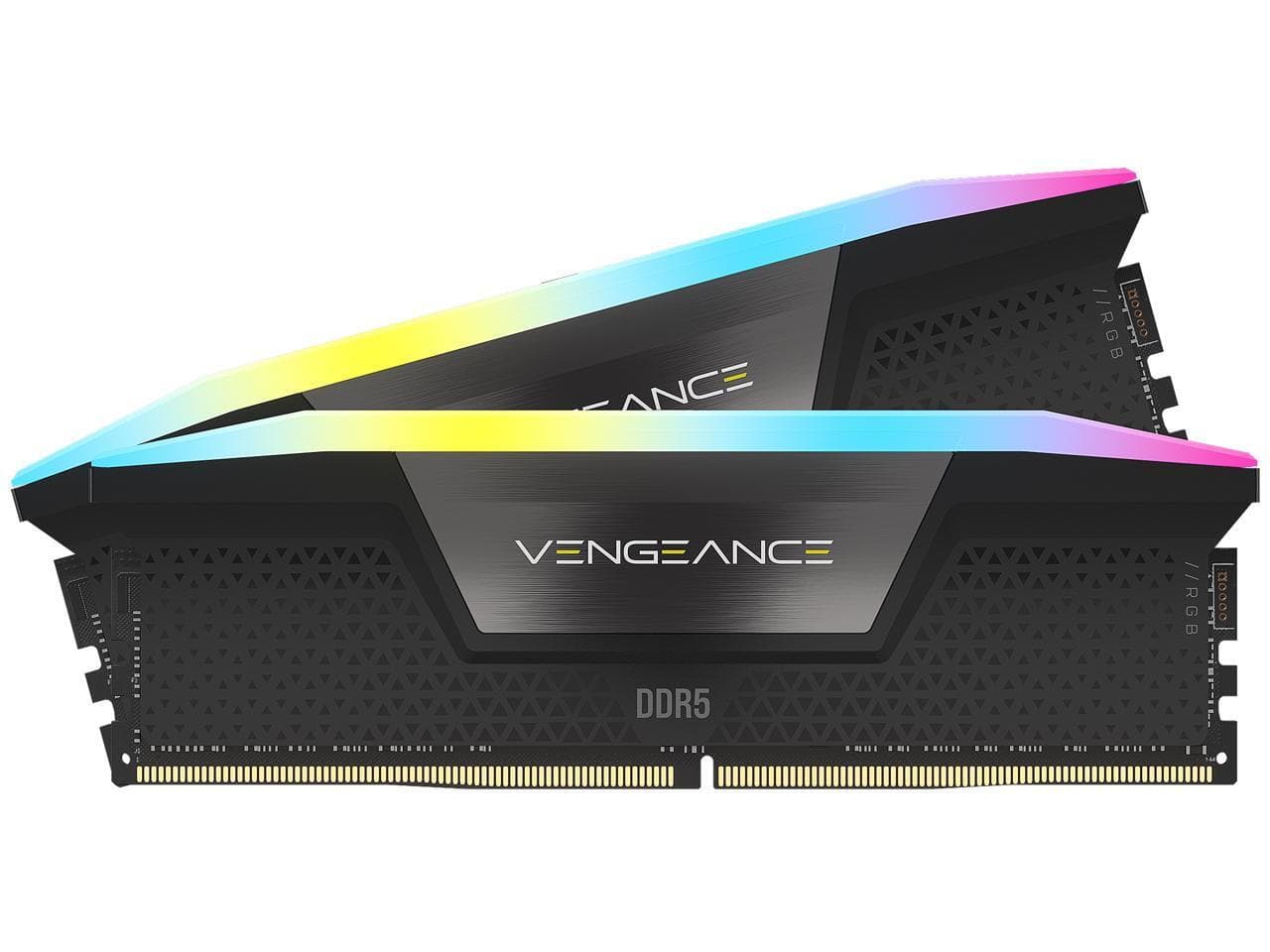 Corsair Vengeance RGB 64GB, DDR5, 6000MHz, 2x32GB, Negru "CMH64GX5M2B6000C38" — miniatură
