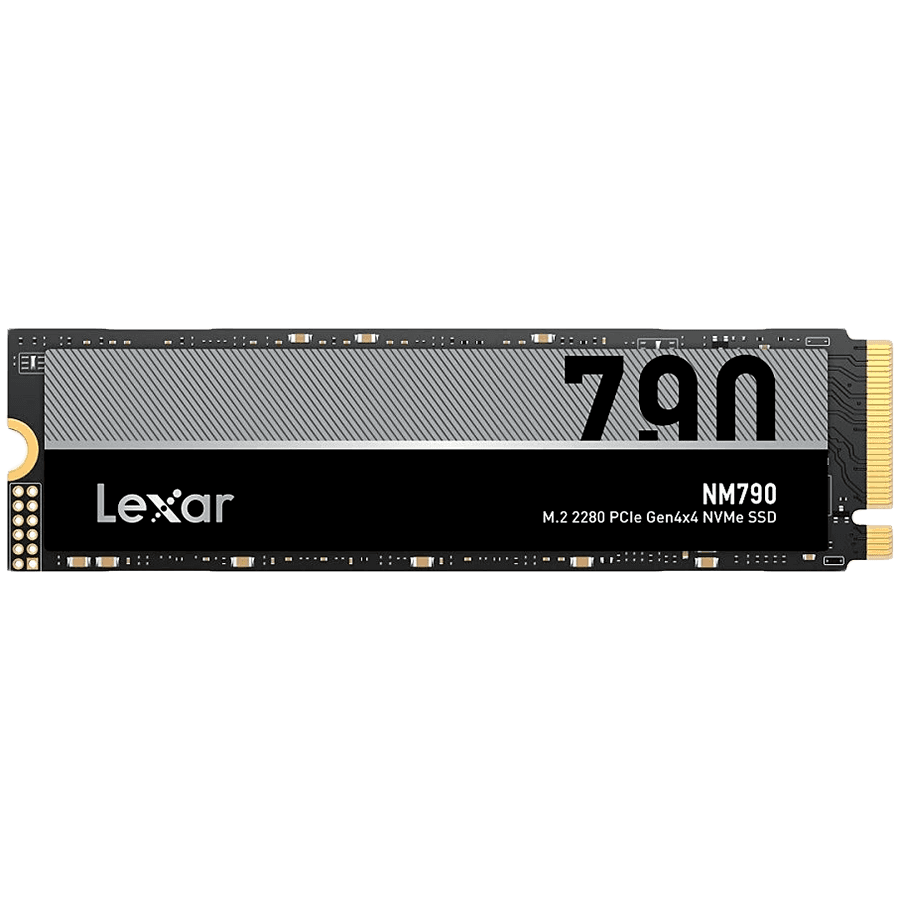 Lexar 2TB High Speed PCIe Gen 4X4 M.2 NVMe, up to 7400 MB/s read and 6500 MB/s write with Heatsink, EAN: 843367131259 "LNM790X002T-RN9NG"
