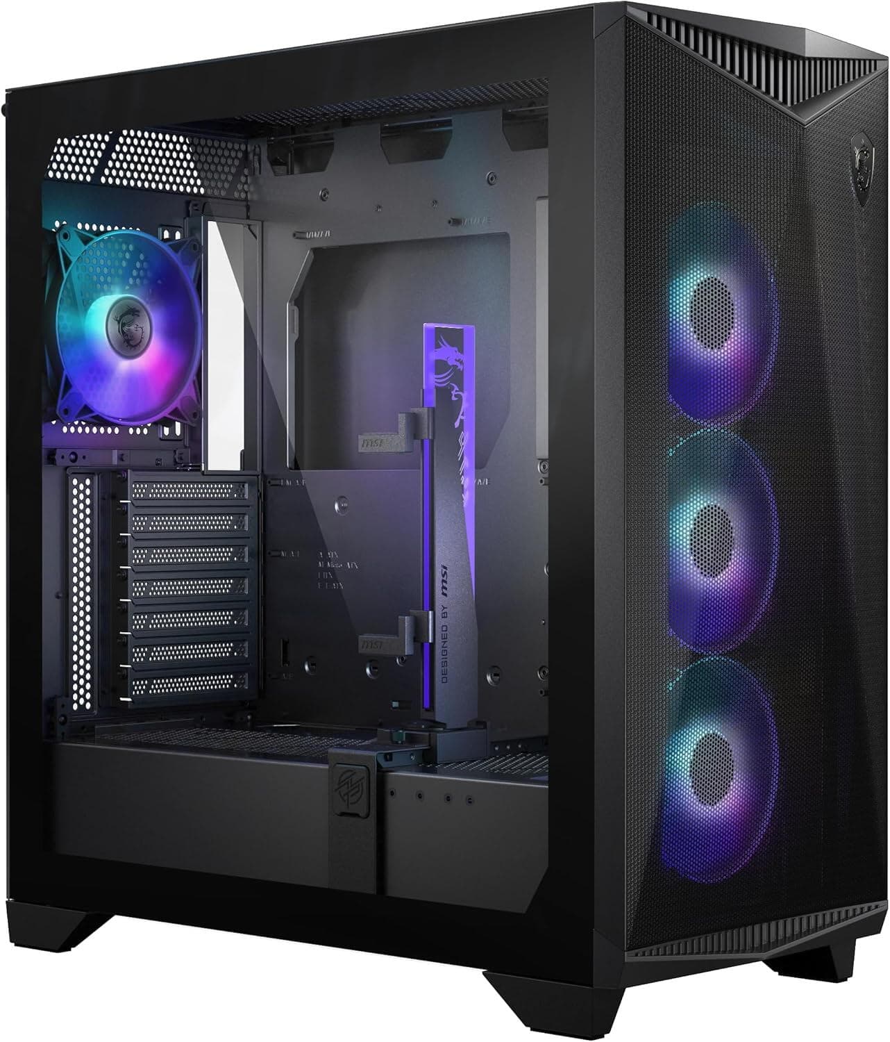 MSI MPG GUNGNIR 300R AIRFLOW Case EATX ATX mATX Mini-ITX SPCC Steel Tempered Glass with A-RGB fans "MPG GUNGNIR 300R AIRFLOW"