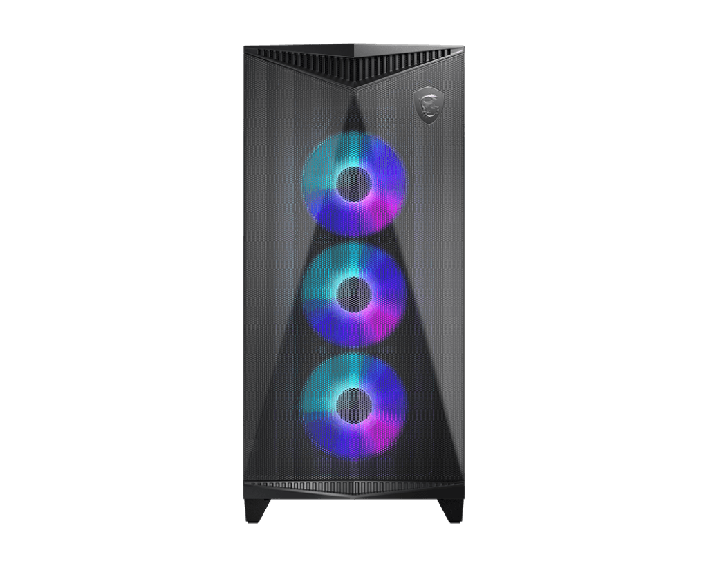 MSI MPG GUNGNIR 300R AIRFLOW Case EATX ATX mATX Mini-ITX SPCC Steel Tempered Glass with A-RGB fans "MPG GUNGNIR 300R AIRFLOW" — miniatură