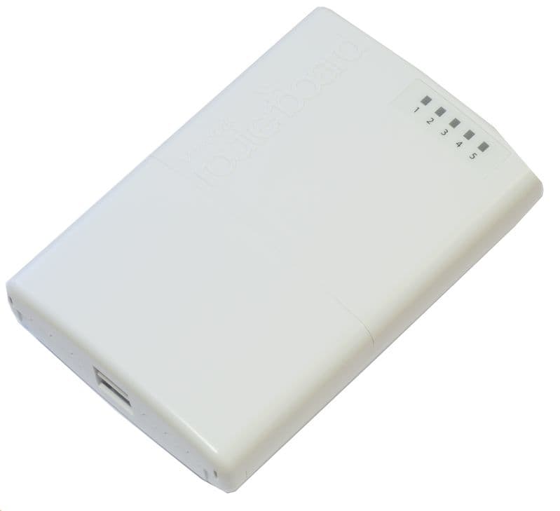 Router PowerBox Outdoor 5x Ethernet port router with PoE output 6V-30V/1-2A "MT RB750P-PBR2"