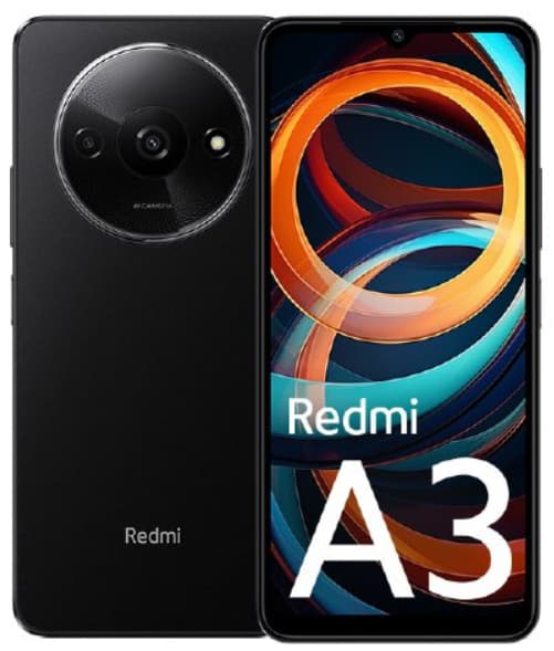 Smartphone Redmi A3 64GB 3GB RAM Dual SIM Midnight Black "MZB0GL8EU"