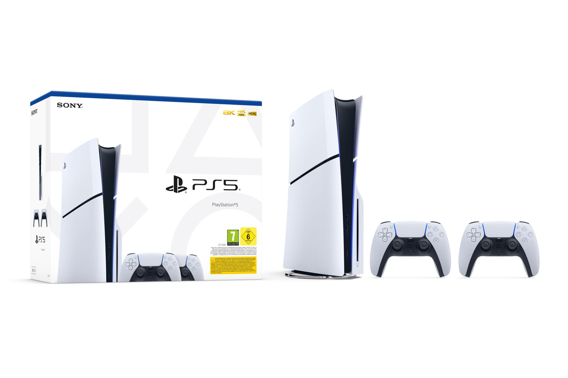 Consola Playstation 5 Slim Disk 1TB Disc Version + 2 controllere DualSense "VX1000042051"