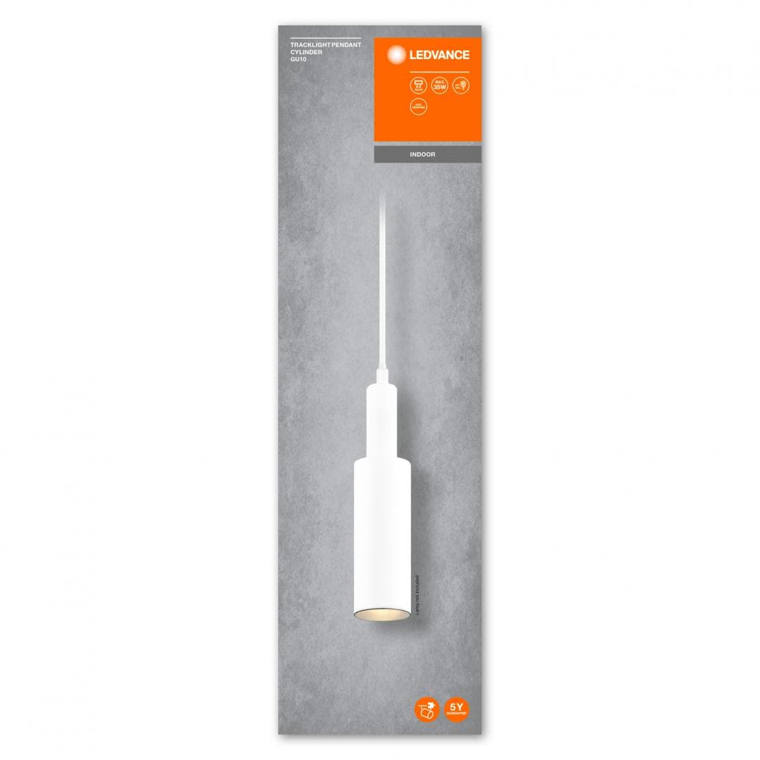 TRACKLIGHT PENDANT CYLINDER WT GU10LEDV "000004099854012730"
