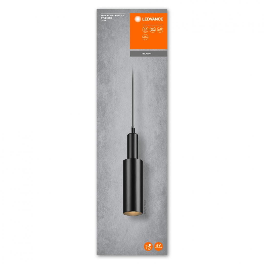 TRACKLIGHT PENDANT CYLINDER BK GU10LEDV "000004099854012754"