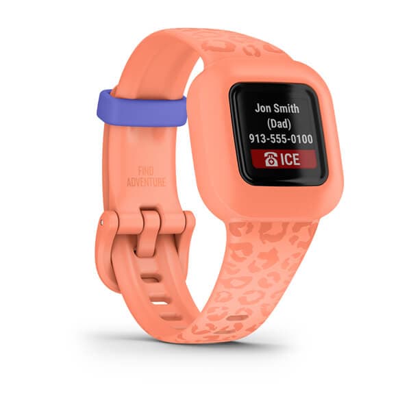 Smartwatch vivofit jr. 3 Peach Leopard "010-02441-04" — miniatură