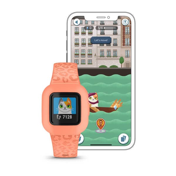 Smartwatch vivofit jr. 3 Peach Leopard "010-02441-04" — miniatură