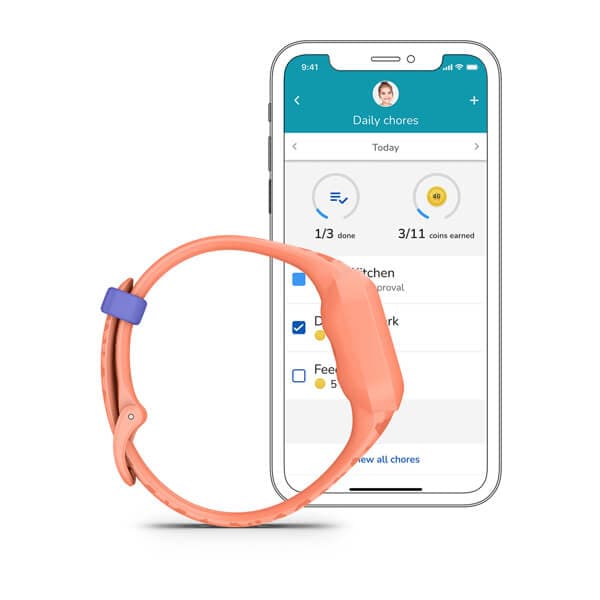 Smartwatch vivofit jr. 3 Peach Leopard "010-02441-04" — miniatură