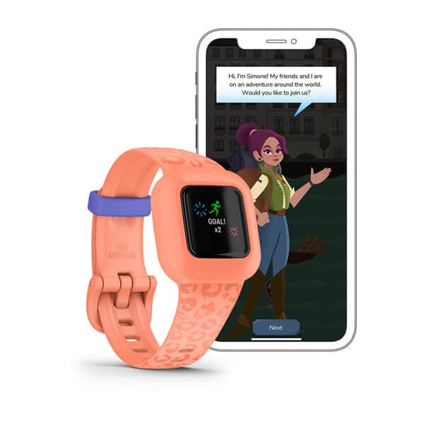 Smartwatch vivofit jr. 3 Peach Leopard "010-02441-04" — miniatură