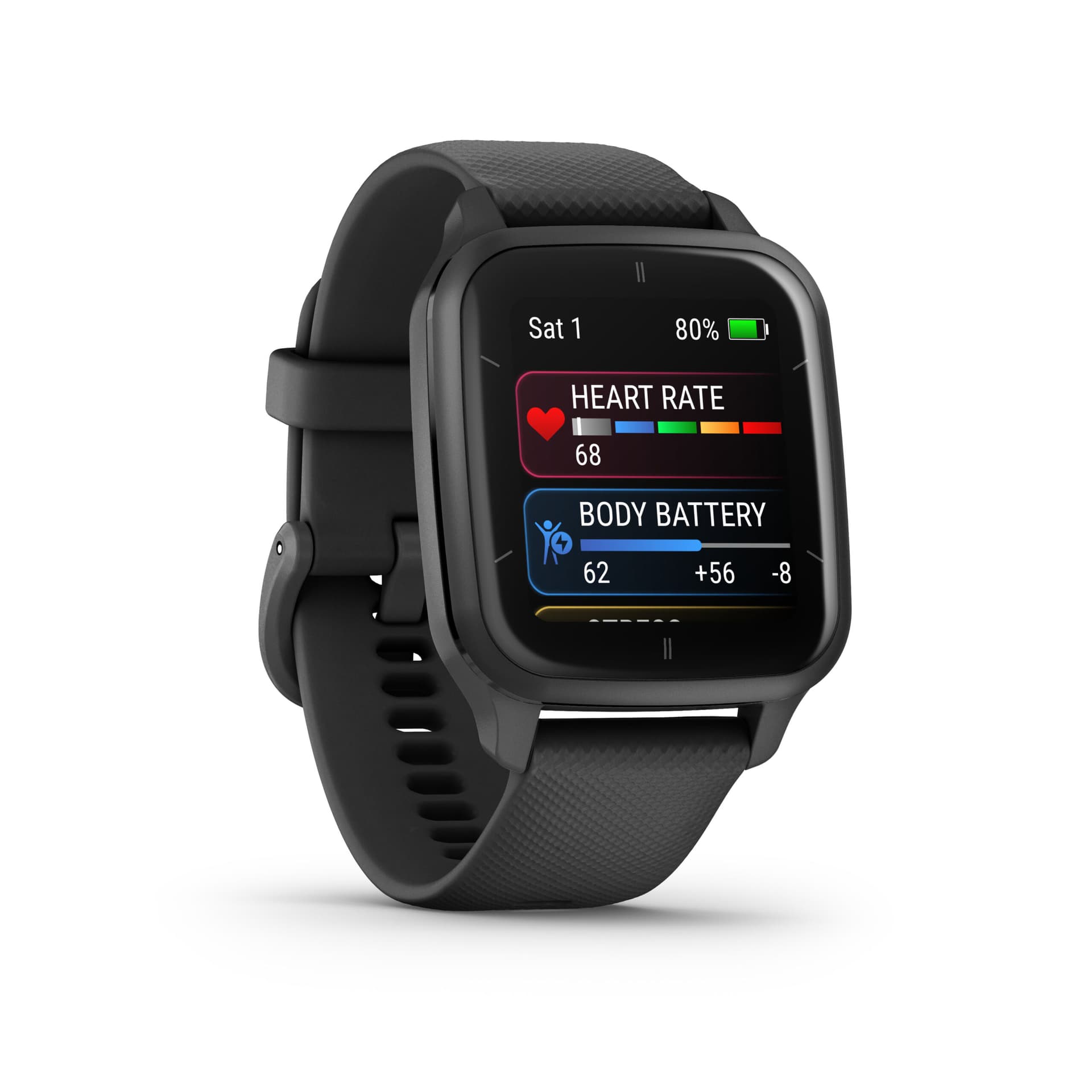 Smartwatch Venu Sq 2, Music Edition, Black/Slate "010-02700-10" — miniatură