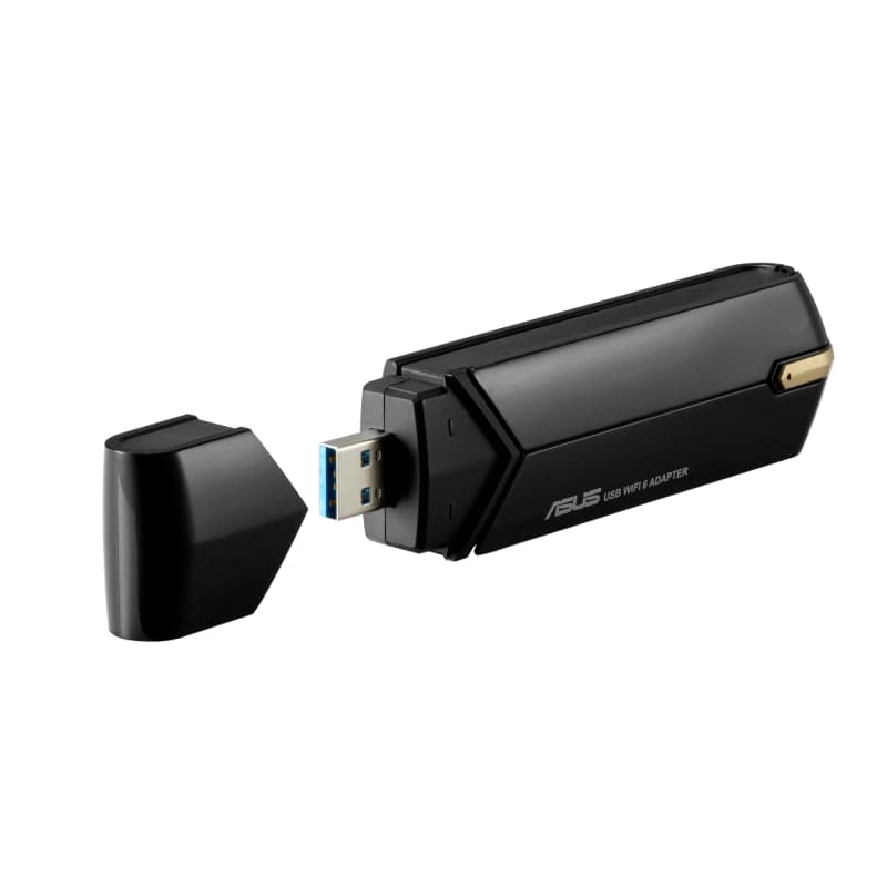 ADAPTOARE Bluetooth Asus USB-AX56 w/o CRADLE AX1800 Dual-band USB client card 802.11ax 1201/867Mbps "90IG06H0-MO0R10"