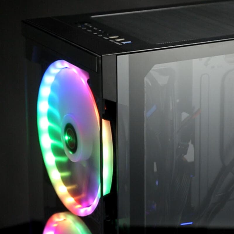 Carcasa Raijintek Silenos Pro A-RGB Midi-Tower - Neagra "0R20B00180" — miniatură