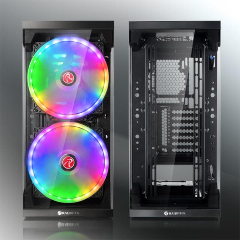 Carcasa Raijintek Silenos Pro A-RGB Midi-Tower - Neagra "0R20B00180" — miniatură