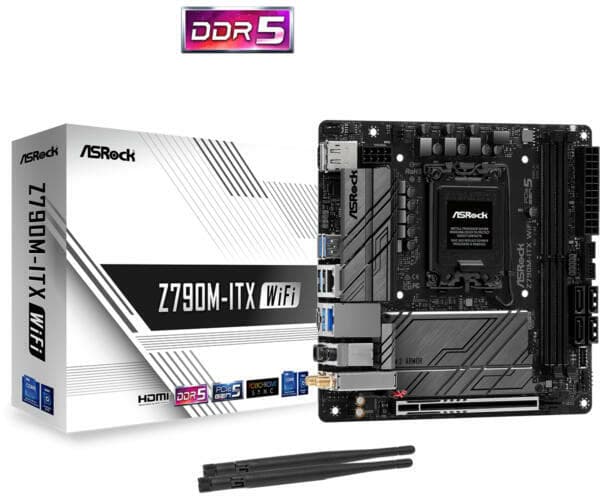 Placa de baza Z790M-ITX WiFi LGA1700 ITX "90-MXBKE0-A0UAYZ"