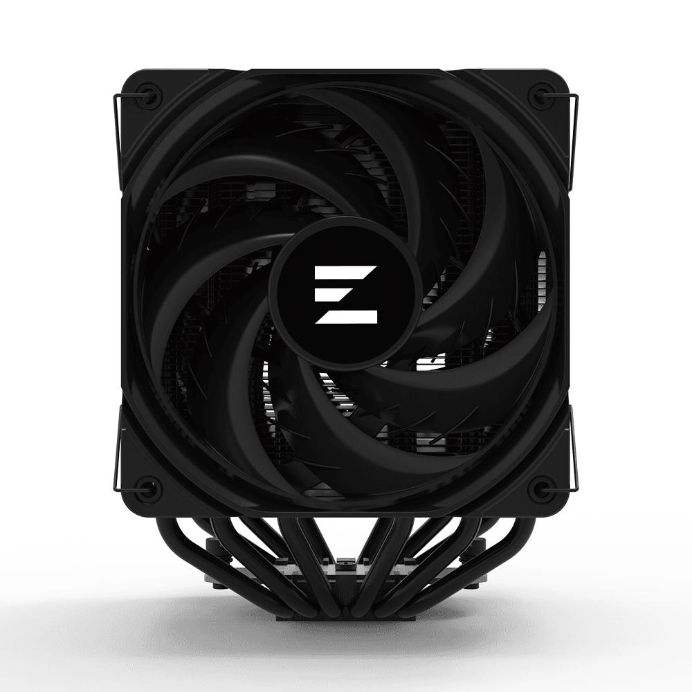COOLER Zalman "CNPS14X DUO" skt. Intel si AMD, racire cu aer, vent. 120mm, 600 - 2000 RPM, 6 heatpipes, inaltime 159mm, "CNPS14X DUO BLACK" — miniatură