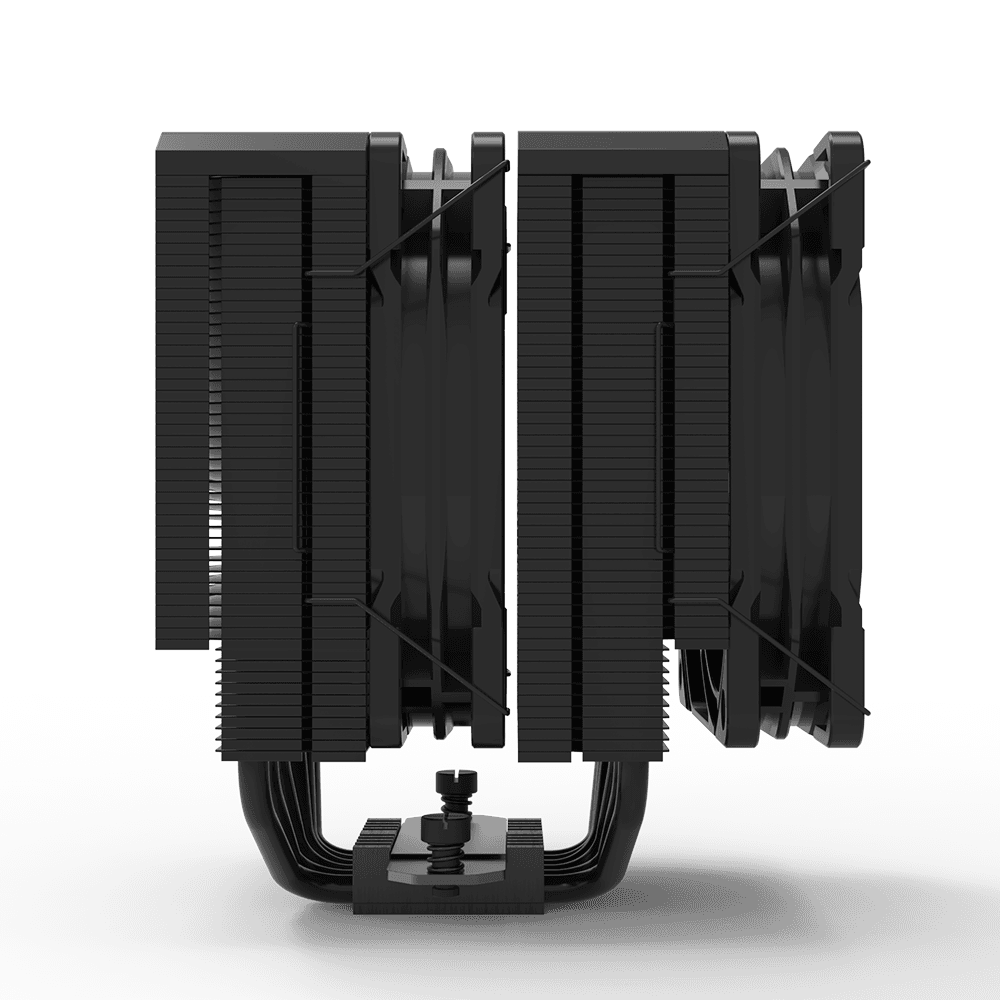 COOLER Zalman "CNPS14X DUO" skt. Intel si AMD, racire cu aer, vent. 120mm, 600 - 2000 RPM, 6 heatpipes, inaltime 159mm, "CNPS14X DUO BLACK" — miniatură