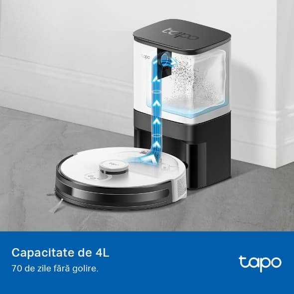 SACI ASPIRATOR TP-Link, modele compatibile: Tapo RV30 Plus si Tapo RV10 Plus, 3 x sac de praf de unica folosinta de 4L, alb "Tapo RVA200" — miniatură