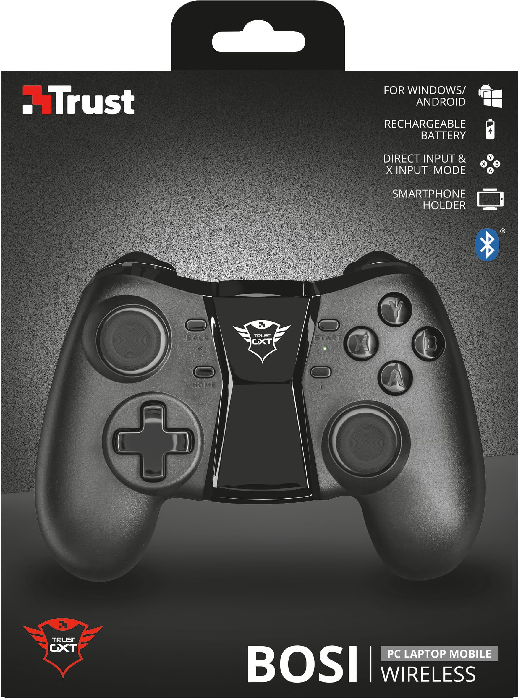 TRUST GXT 590 Bosi Bluetooth Gamepad "22258-TR" — miniatură
