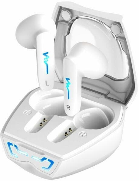 CASTI Genius, "HS-M920BT", TWS, wireless, intraauriculare - butoni, pt smartphone, microfon pe casca, conectare prin Bluetooth 5.3, alb, USB-C, "31710024400"
