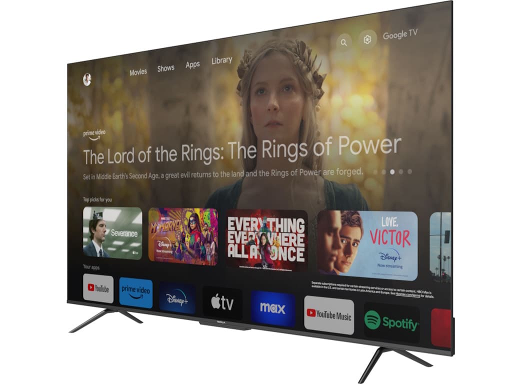 Tesla Google TV DLED 75S635BUS, 190 cm, UHD, blackDVB-T2/C/S2, 400 cd/m, CI+, VESA 400x200mm "75S635BUS"