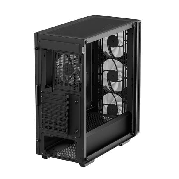 CARCASA DeepCool "MATREXX55",middle tower,gaming,fara sursa,suporta 8xfan, 4xfan inclus, USB 3.1 gen1x1, USB-C,audio+mic,7 sloturi expansiune,negru "R-MATREXX55-BCADA4-G-4" — miniatură