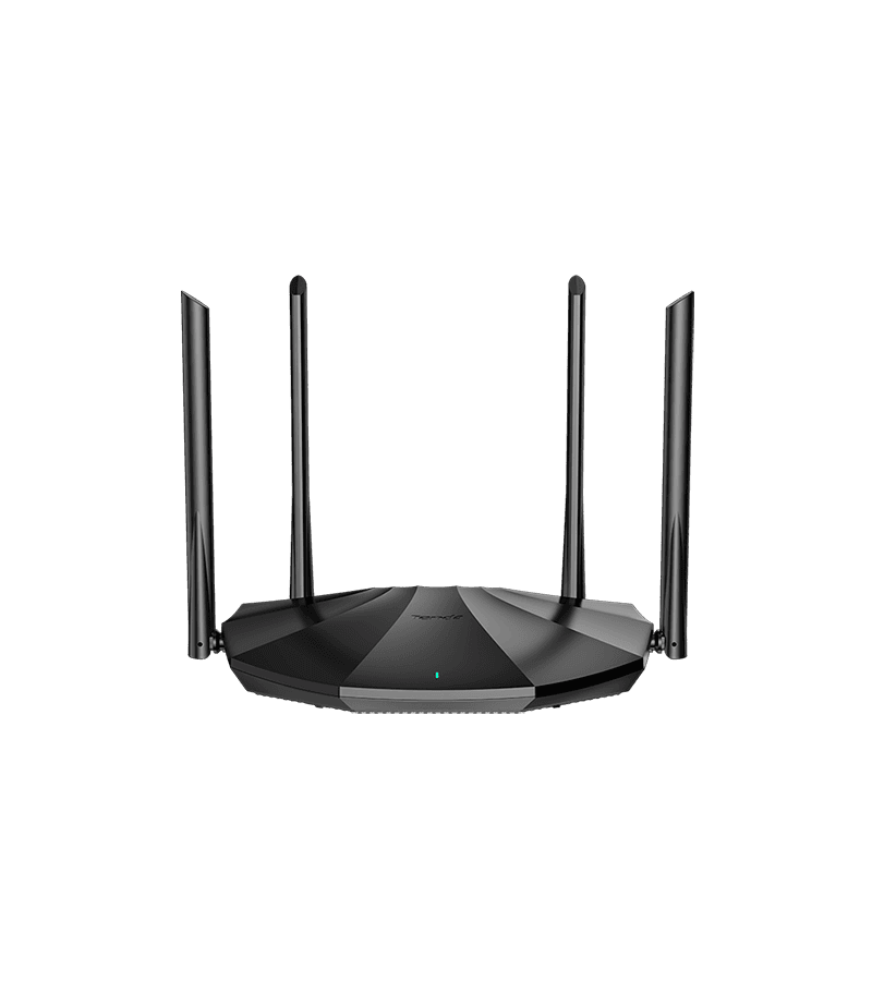 ROUTER Tenda wireless AX1500 Mbps, 1 x WAN Gigabit, 3 porturi LAN Gigabit, 2.4 GHz/5 GHz dual band, 4 antene externe, WI-FI 6 "TX2"
