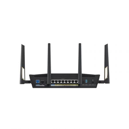 ASUS RT-BE88U Dual-band WiFi 7 AiMesh Extendable Performance Router 4K-QAM MLO Dual 10G ports SFP+ Four 2.5G ports "90IG08V0-MO3N0V" — miniatură
