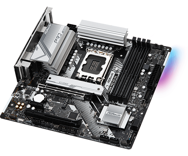 Placa de baza B760M Pro RS/D4 Micro-ATX Socket Intel 1700 Intel B760 "90-MXBKL0-A0UAYZ"