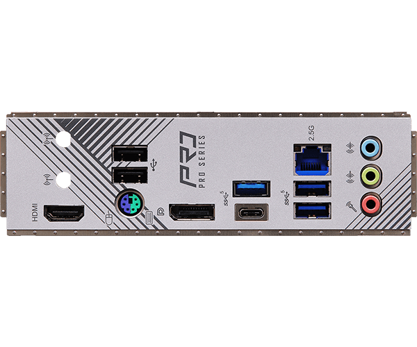 Placa de baza B760M Pro RS/D4 Micro-ATX Socket Intel 1700 Intel B760 "90-MXBKL0-A0UAYZ" — miniatură