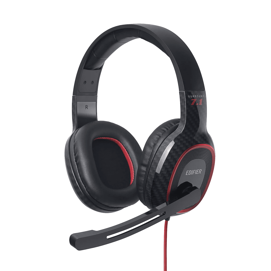 CASTI Edifier, cu fir, gaming, utilizare multimedia, microfon pe casca, detasabil, conectare prin USB 2.0, LED RGB, dual mode, negru, "G20-BK"