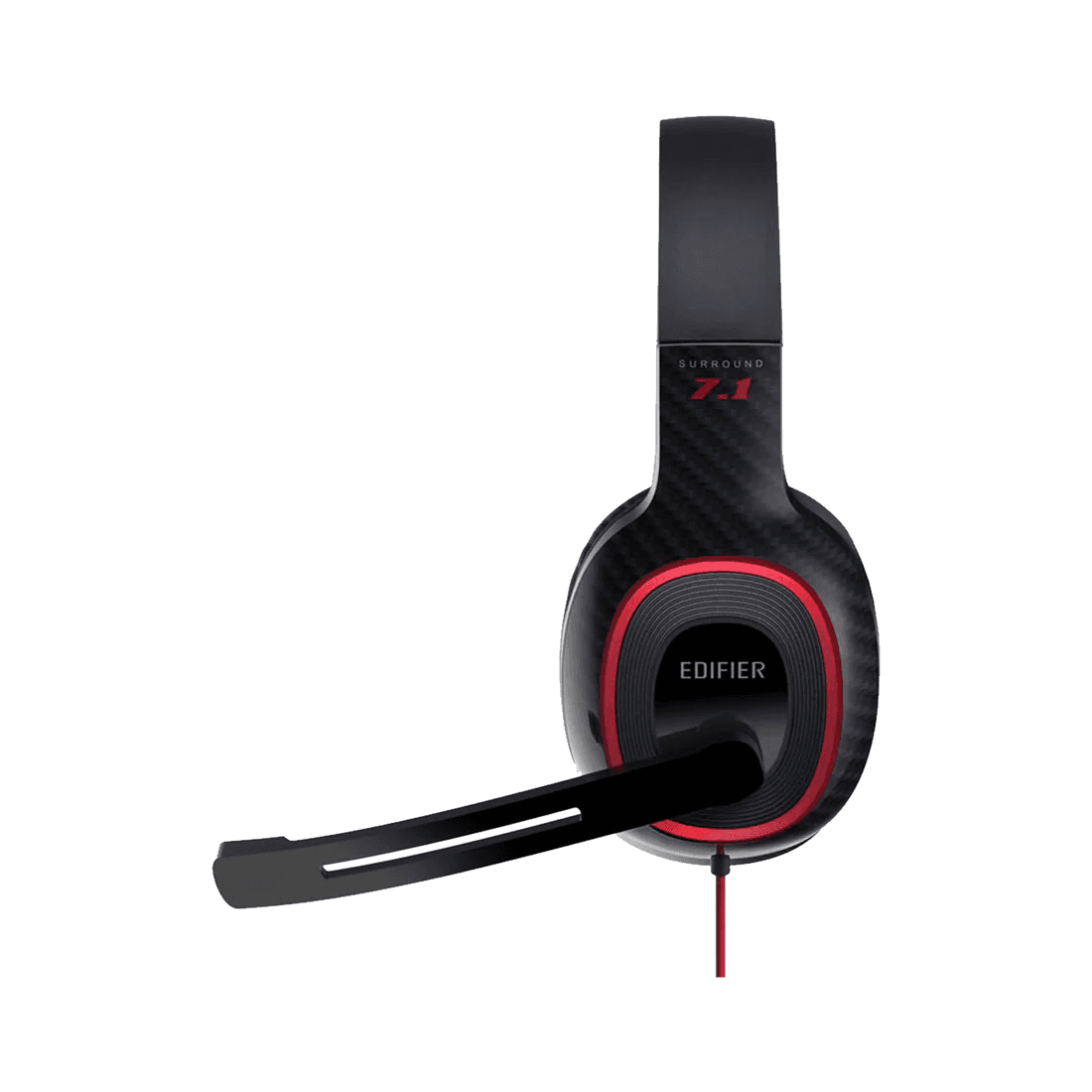 CASTI Edifier, cu fir, gaming, utilizare multimedia, microfon pe casca, detasabil, conectare prin USB 2.0, LED RGB, dual mode, negru, "G20-BK" — miniatură