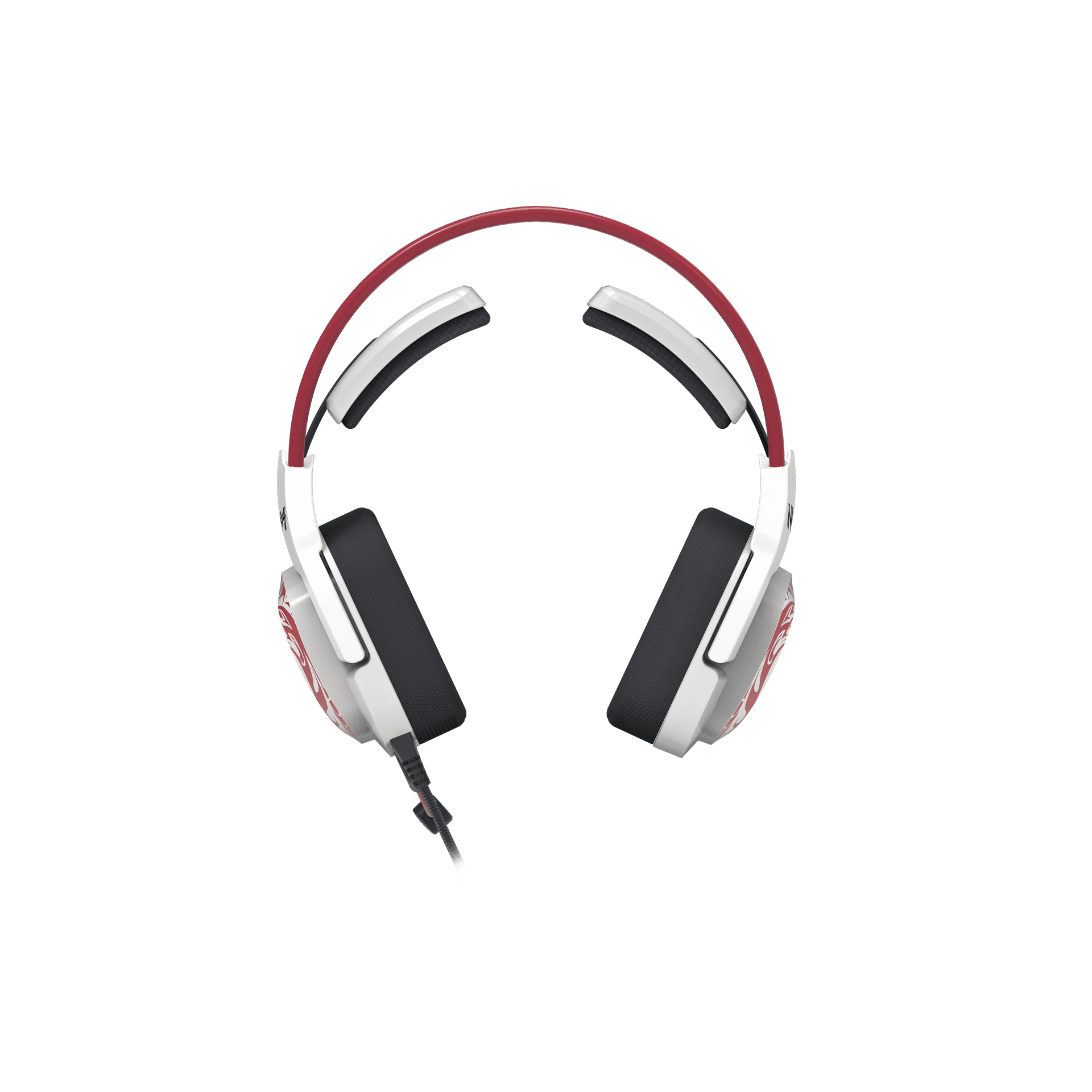 CASTI A4TECH-gaming, "Bloody co-branded Naraka",cu fir, USB, tip standard,utilizare multimedia (PC and more), mic pe casca,iluminare, 7.1 virtual sound,alb,USB, cablu 2m "G575" — miniatură