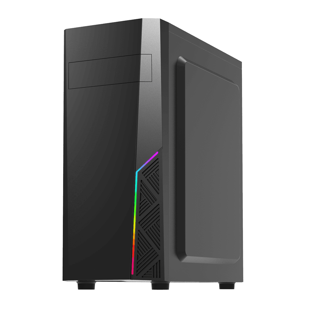 CARCASA Zalman "T8", middle tower, office, fara sursa, suporta 4xfan, 1xfan inclus, USB 3.1 gen1 x 2, USB 2.0 x 1, audio+mic, 7 sloturi expansiune, negru, "T8"