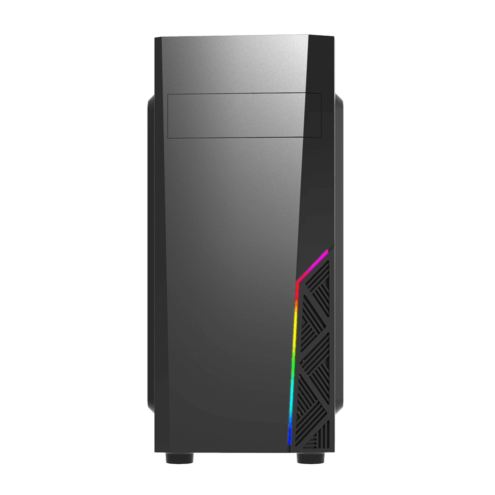 CARCASA Zalman "T8", middle tower, office, fara sursa, suporta 4xfan, 1xfan inclus, USB 3.1 gen1 x 2, USB 2.0 x 1, audio+mic, 7 sloturi expansiune, negru, "T8" — miniatură