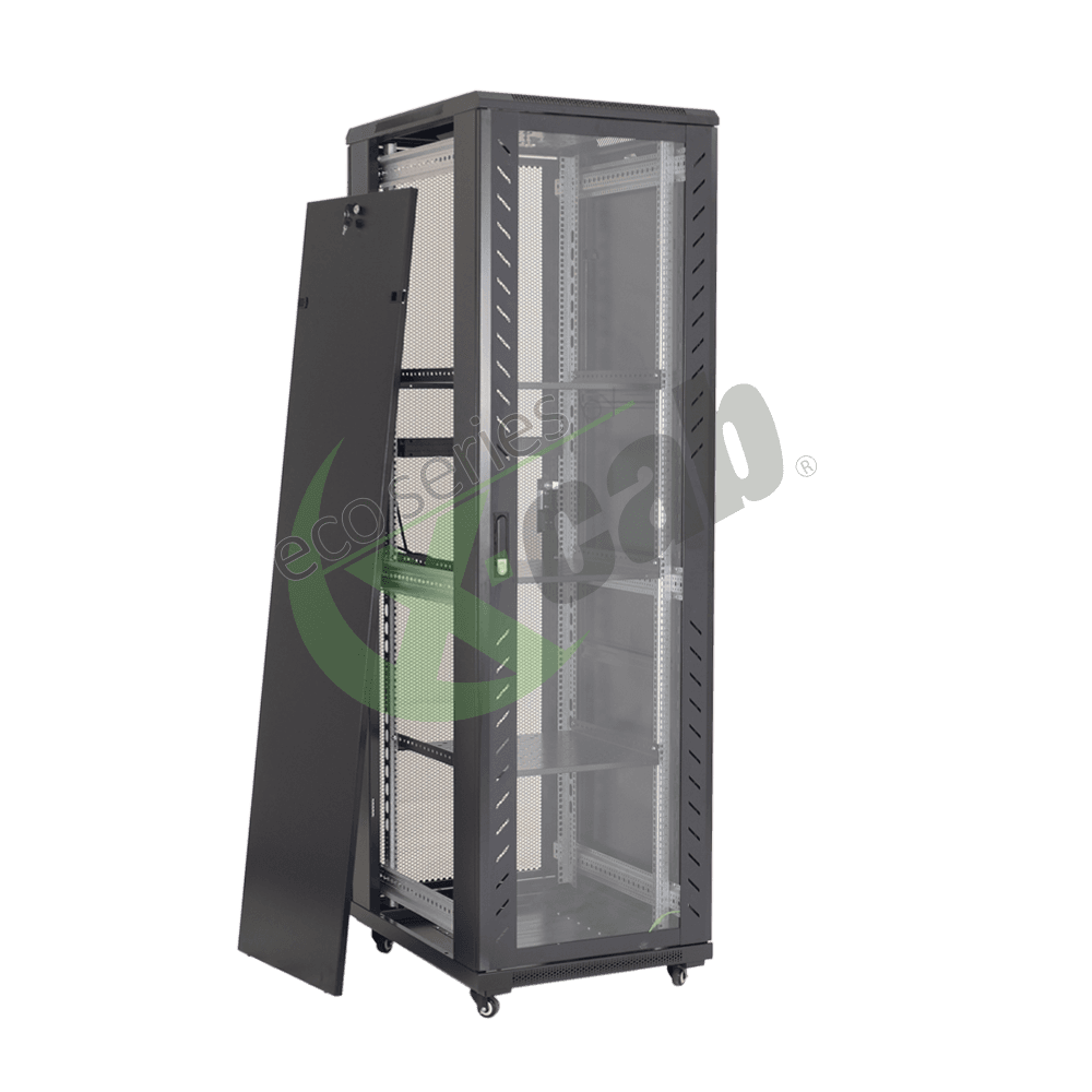 Cabinet metalic de podea 19", tip rack stand alone, 42U 600x800 mm, Eco Xcab AS "AS6842.9004" — miniatură