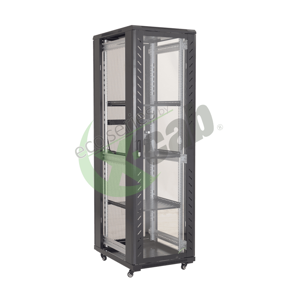 Cabinet metalic de podea 19", tip rack stand alone, 42U 600x800 mm, Eco Xcab AS "AS6842.9004" — miniatură